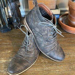 Ferro Aldo Grey Vintage Style, Zip Boots, with comfort sneaker sole, size 10.5